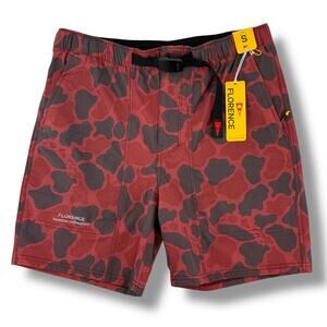 Florence Marine X F1 Expedition Short Maroon Camo Print Men's Sz Small 6"